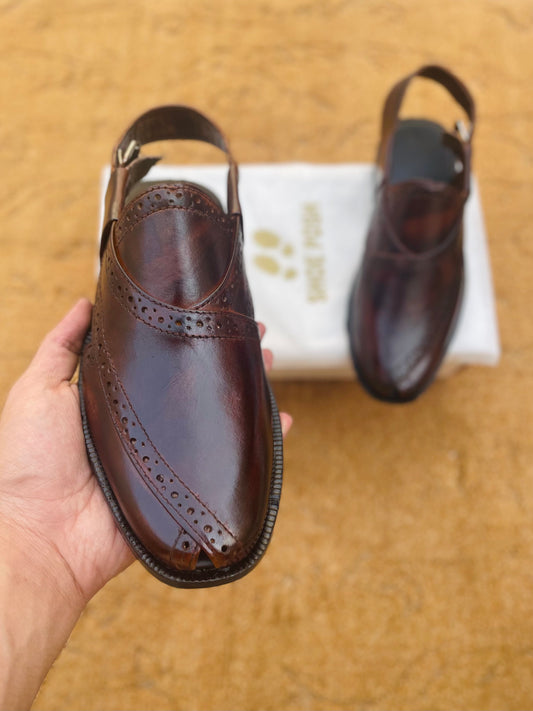 Peshawari Chappal Brown